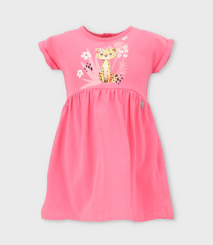 Vestido niña con leopardo
