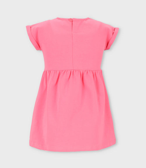 Vestido niña con leopardo 2 años / Fucsia