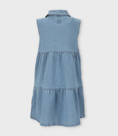Vestido niña denim 2 años / Azul Marino