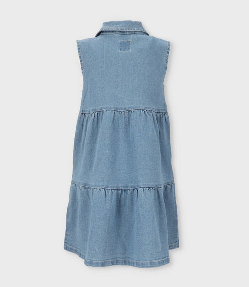 Vestido niña denim 2 años / Azul Marino
