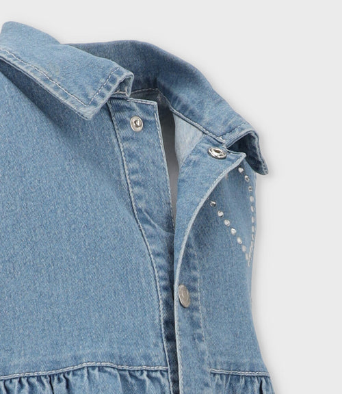 Vestido niña denim 2 años / Azul Marino