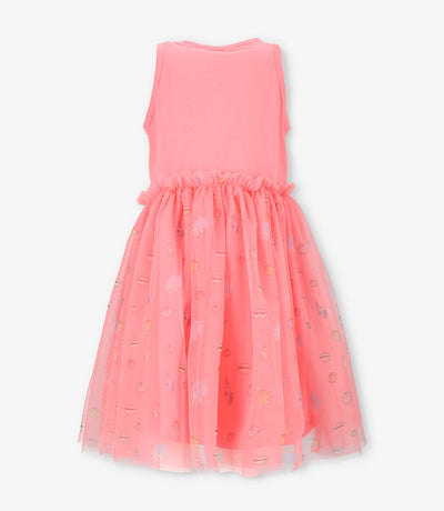 Vestido niña con tul 2 años / Coral