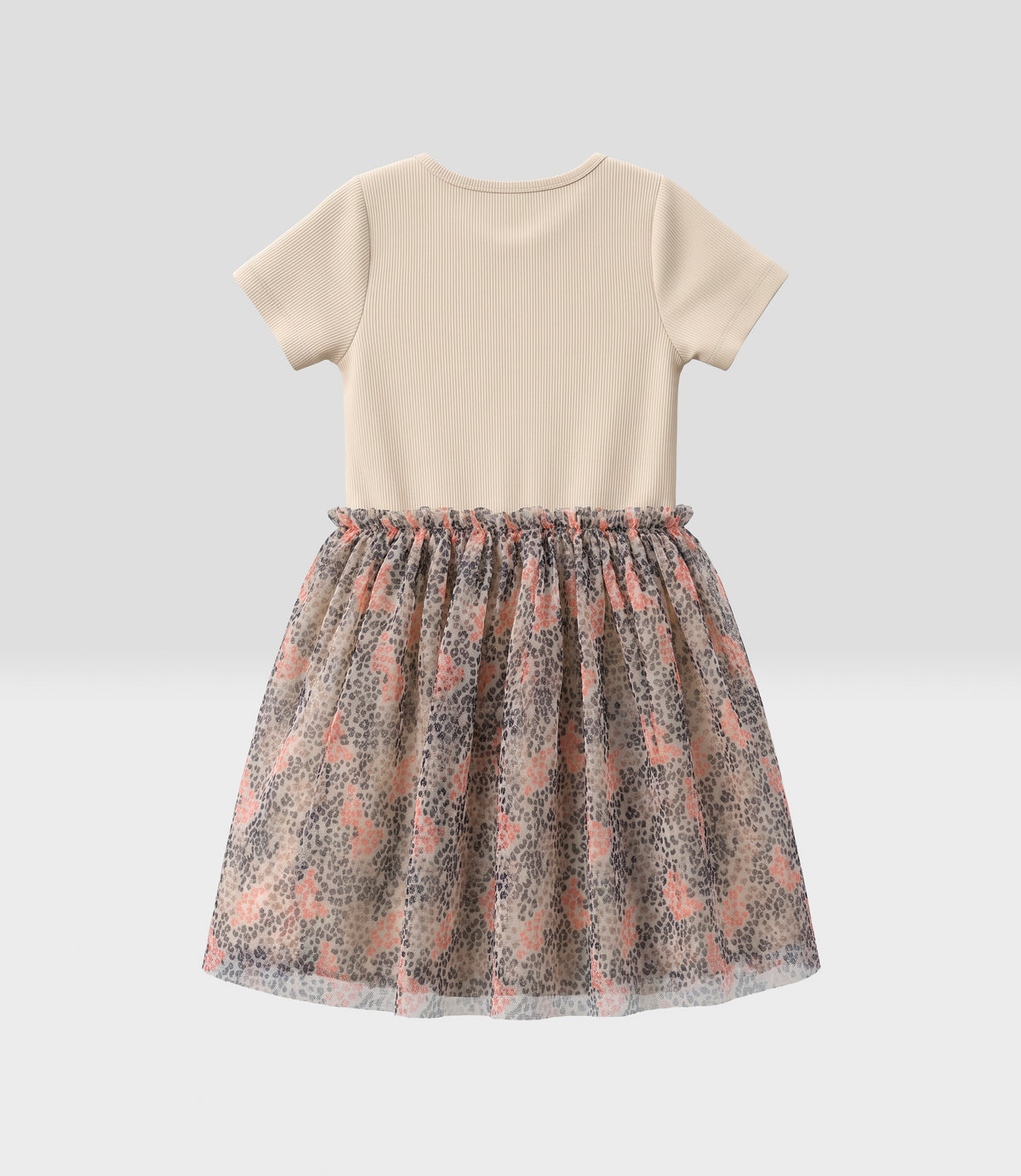 Vestido niña animal print 2 años / Beige