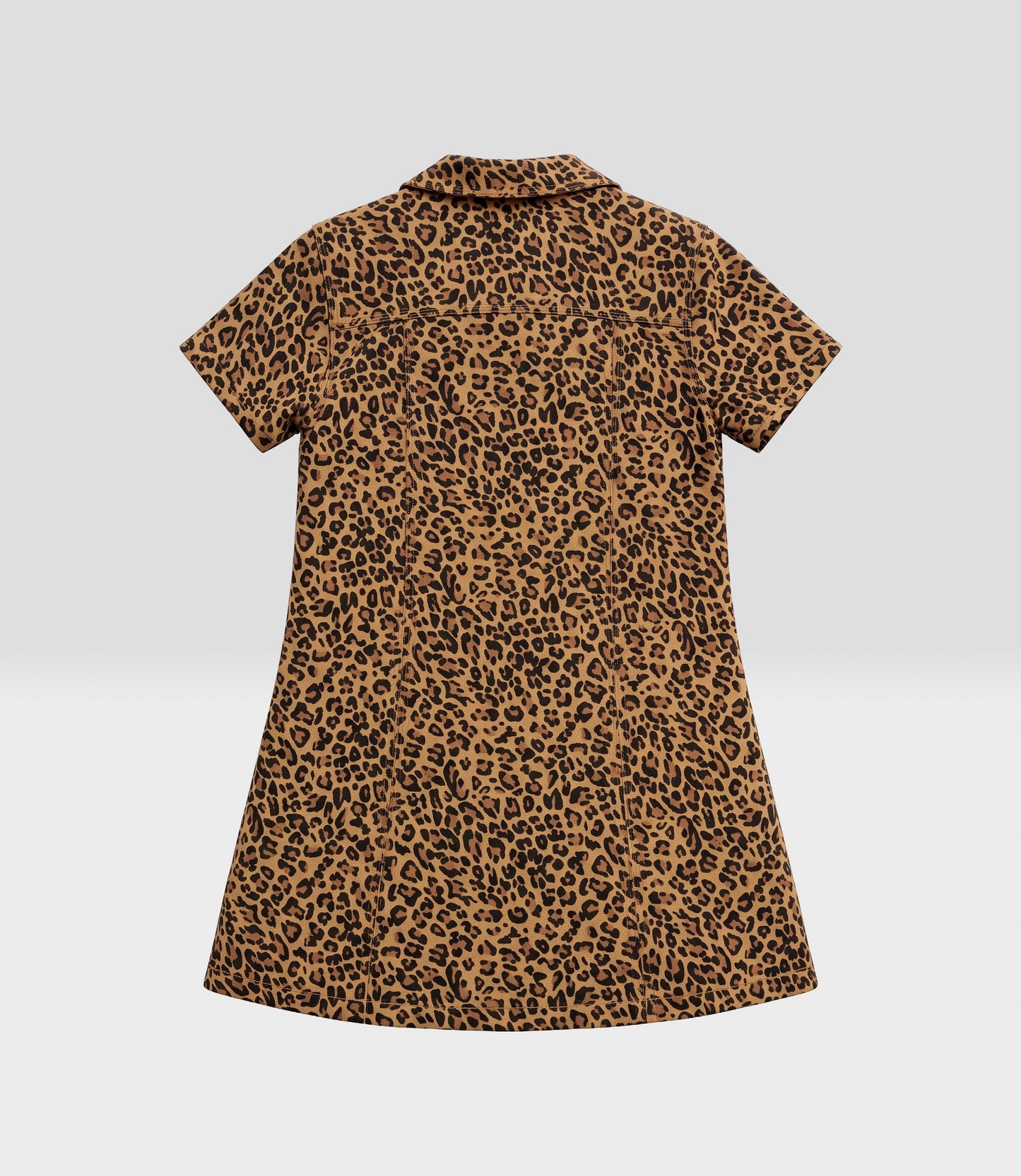 Vestido niña animal print 6 años / Café