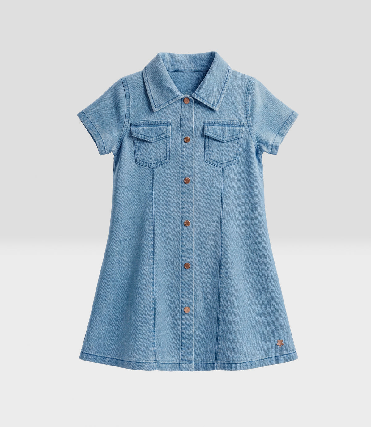 Vestido niña denim 2 años / Celeste