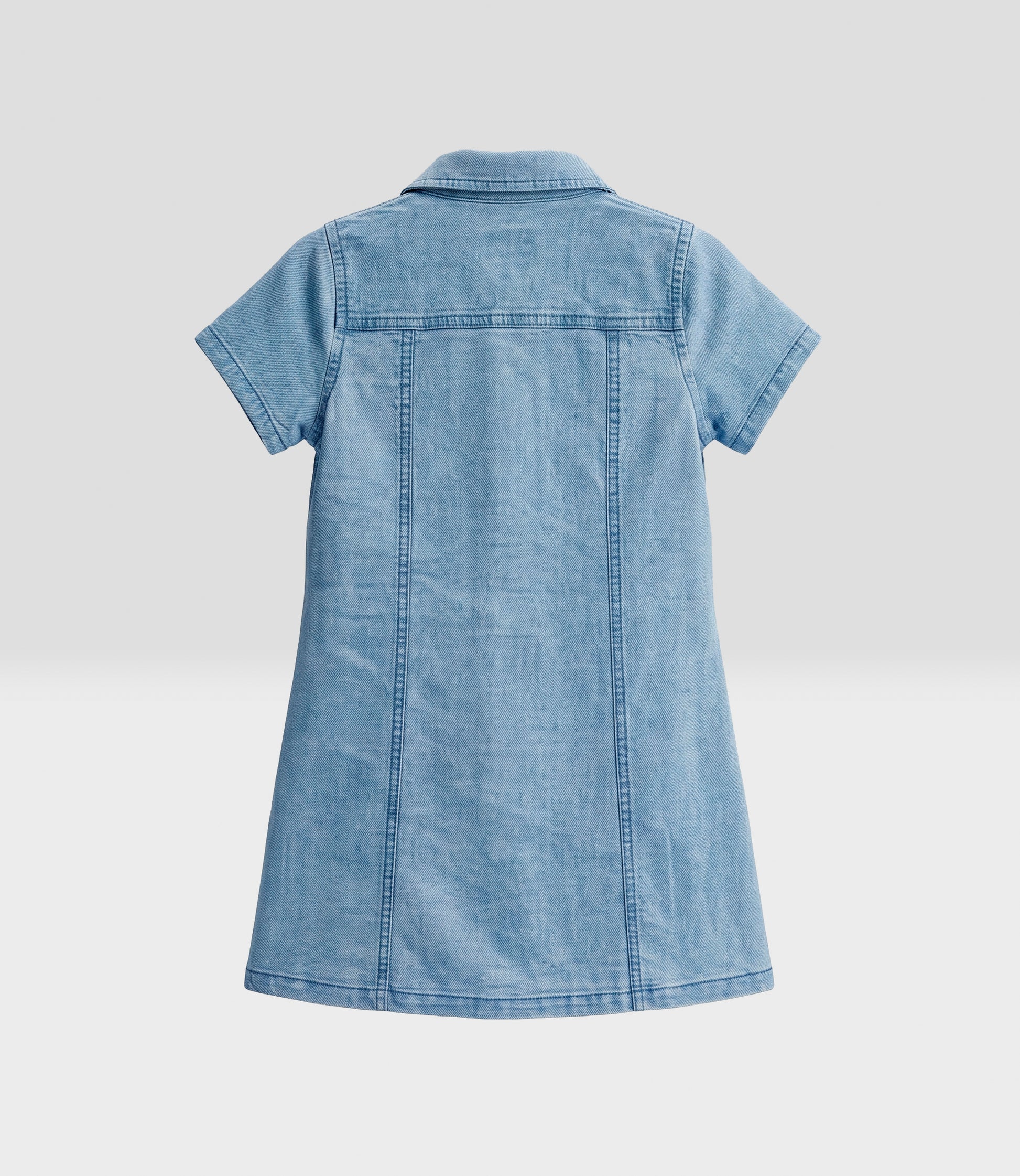 Vestido niña denim 2 años / Celeste