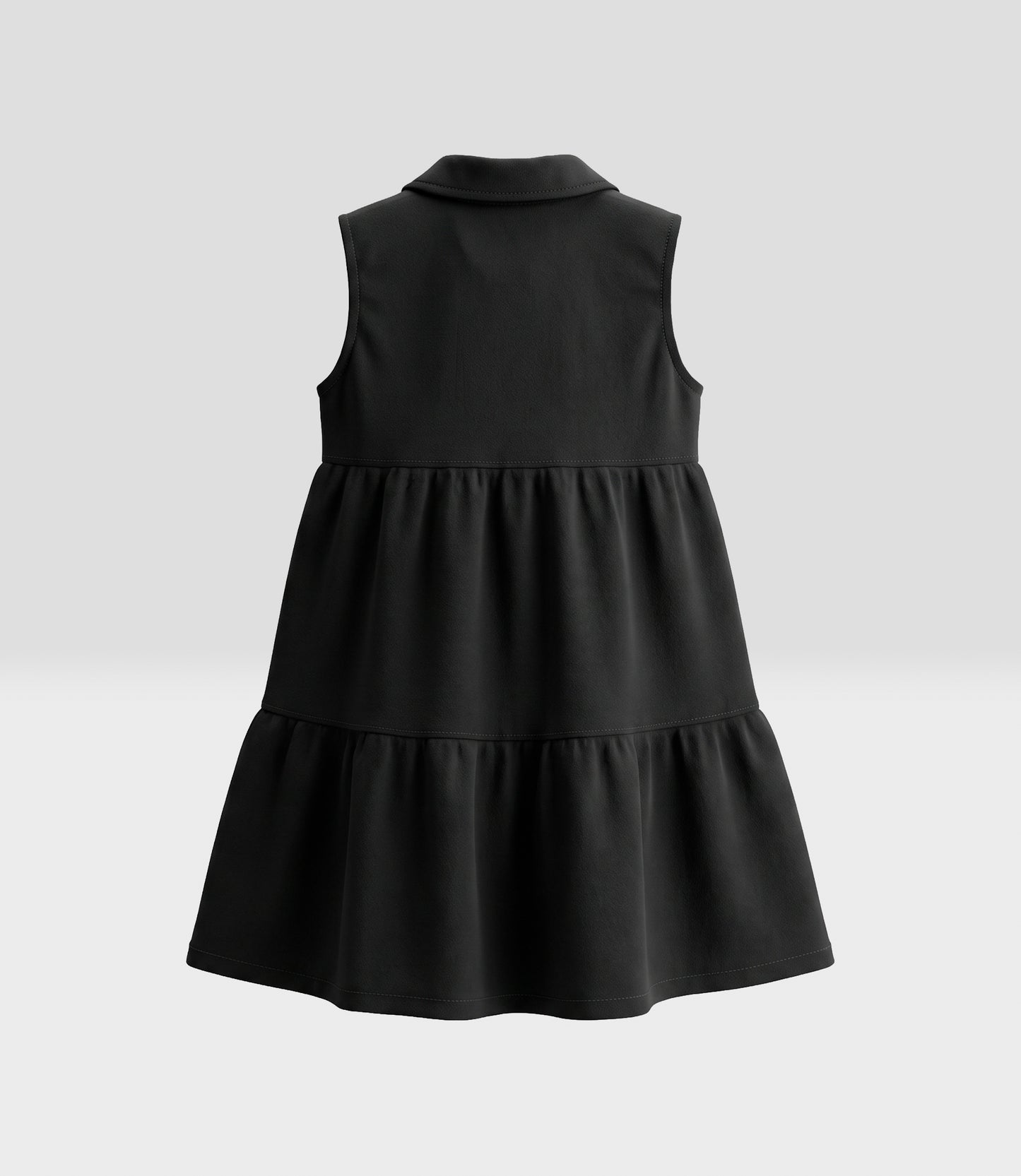 Vestido niña corazones 2 años / Negro