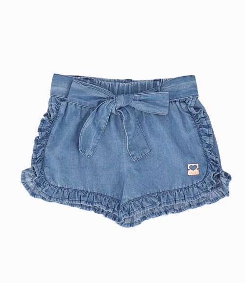 Short niña con lazo 2 años / Azul Marino