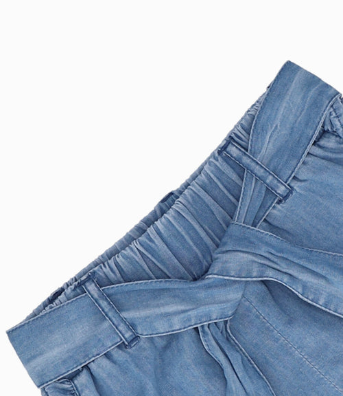 Short niña con lazo 2 años / Azul Marino