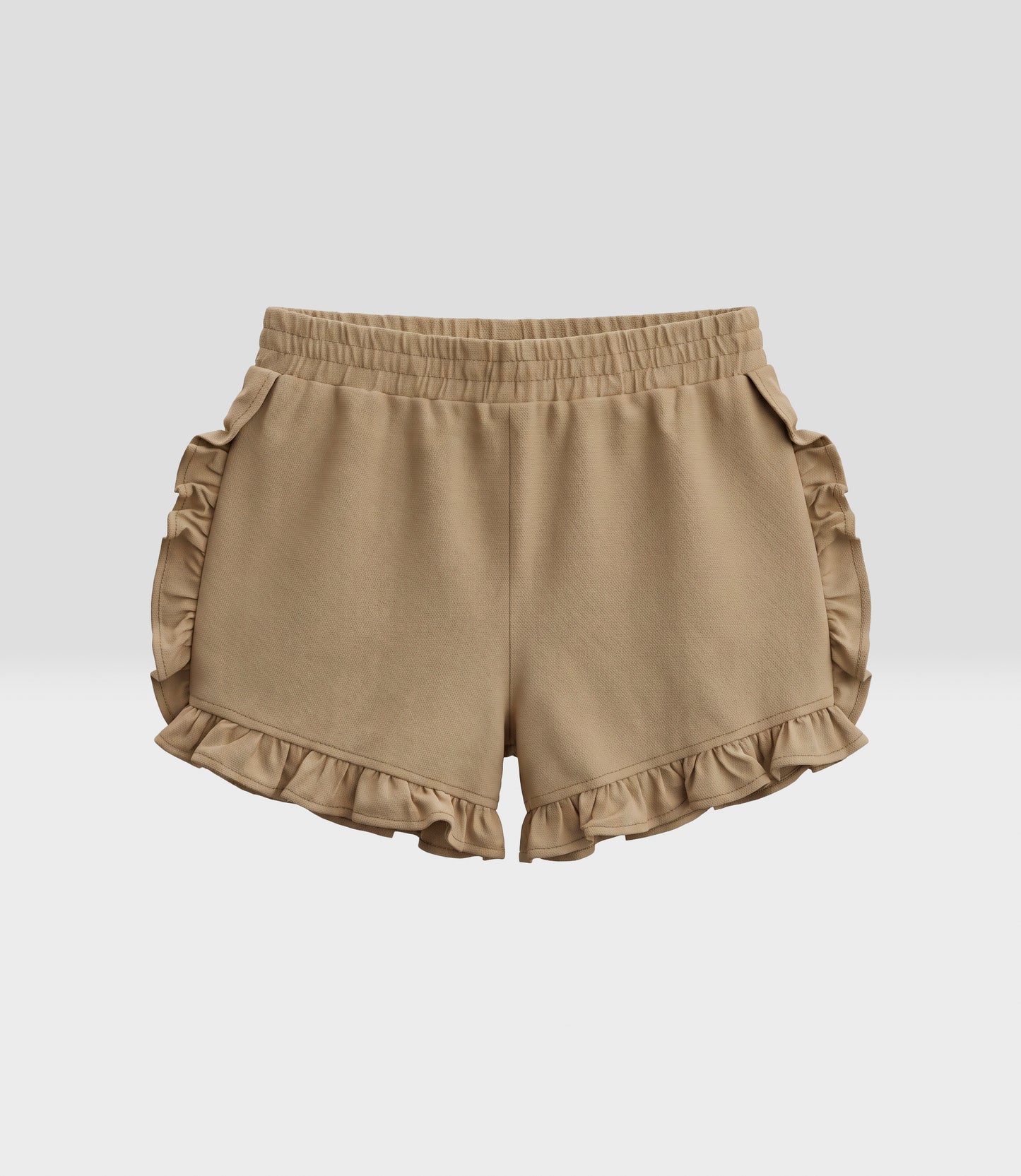 Short niña con vuelos 2 años / Camel