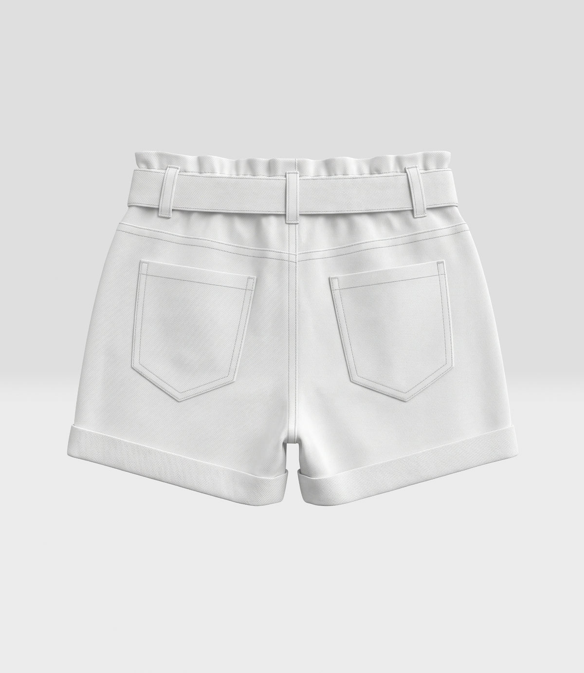 Short niña denim lazo 2 años / Crudo