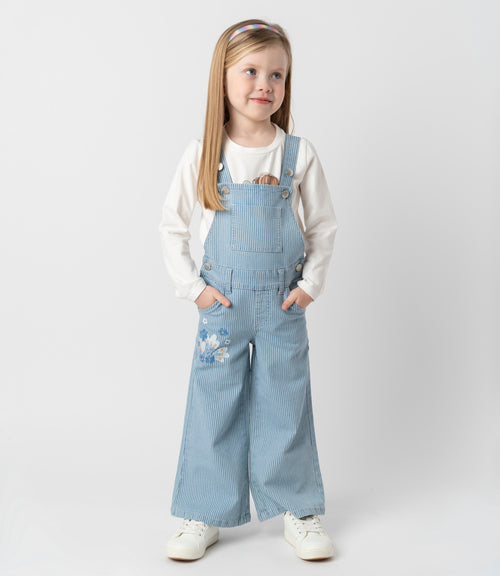 Jardinera niña denim 2 años / Azul Marino