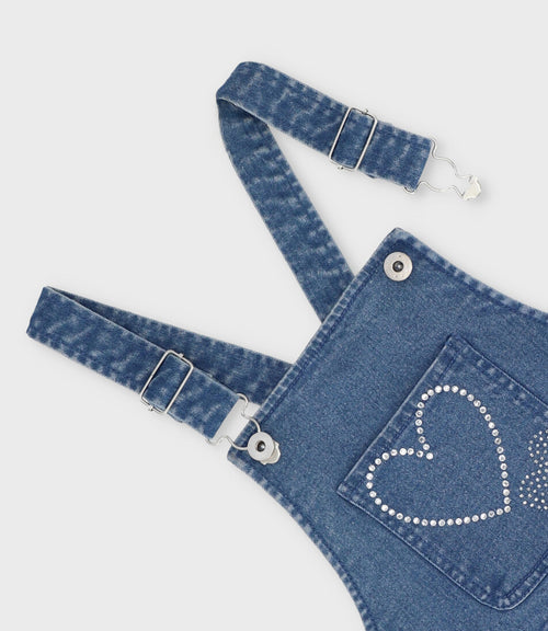 Jardinera niña denim 2 años / Azul Marino