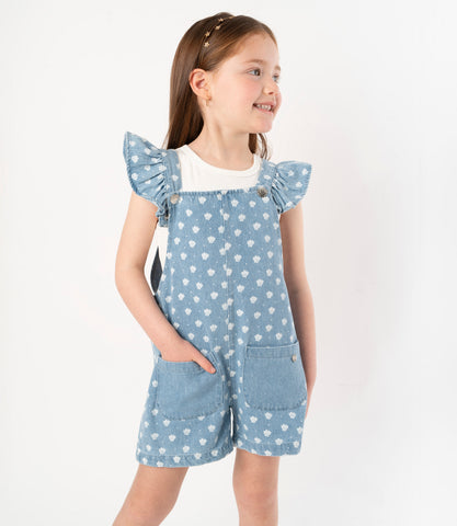 Jardinera niña denim