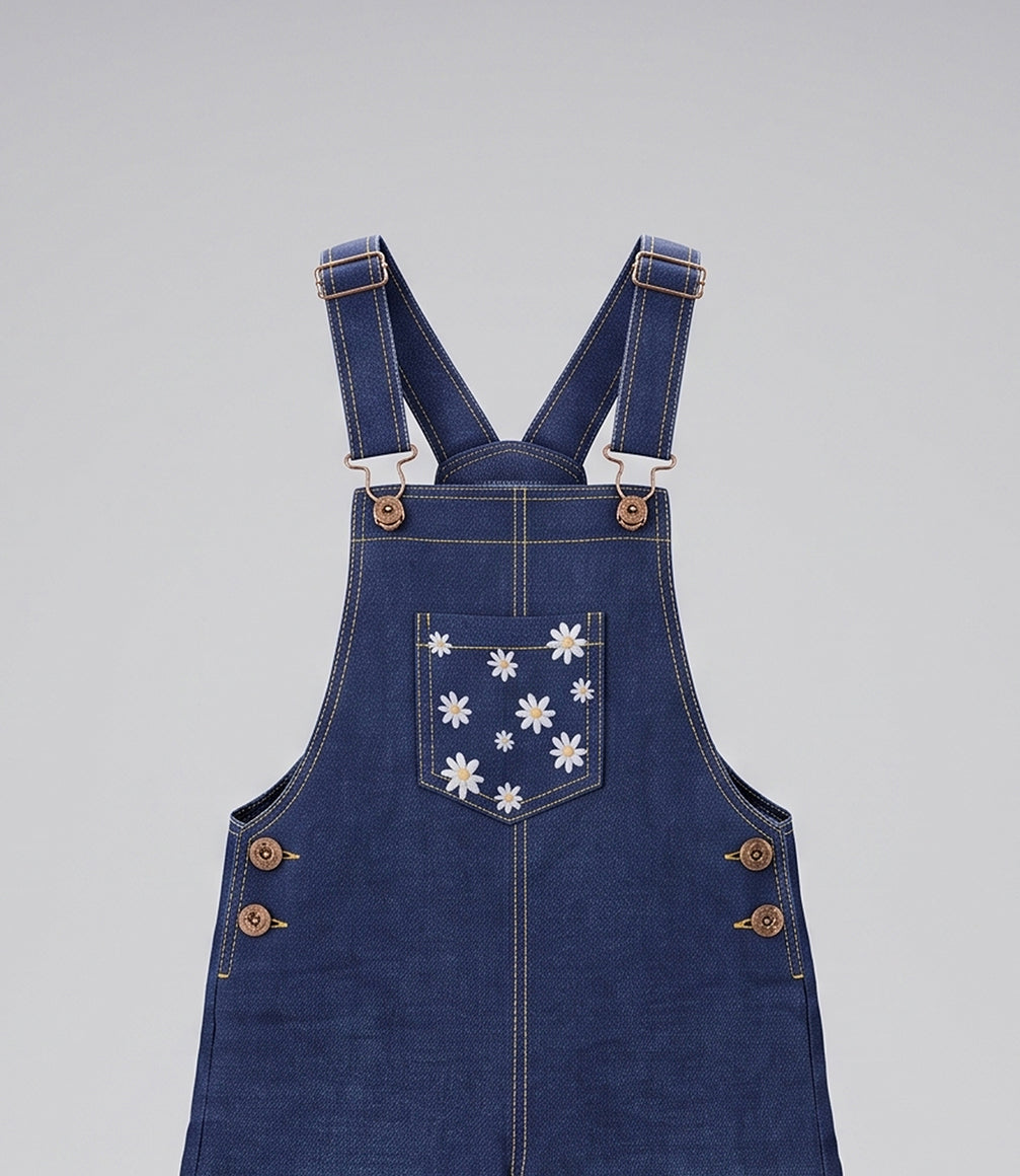 Jardinera niña denim 2 años / Azul