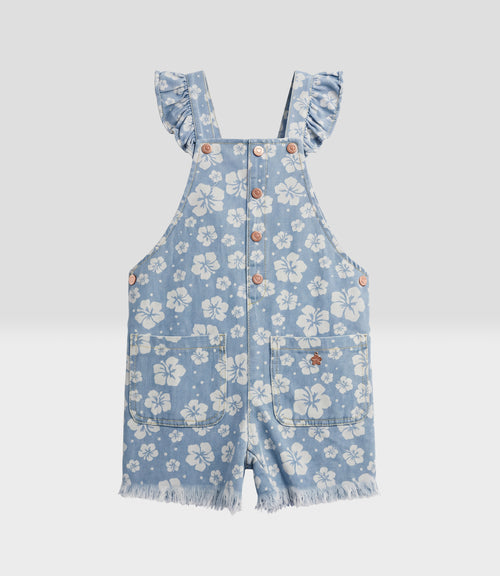 Jardinera niña denim 2 años / Celeste