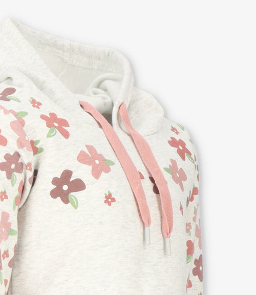 Buzo niña con flores 2 años / Gris