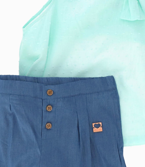 Conjunto niña con cinta