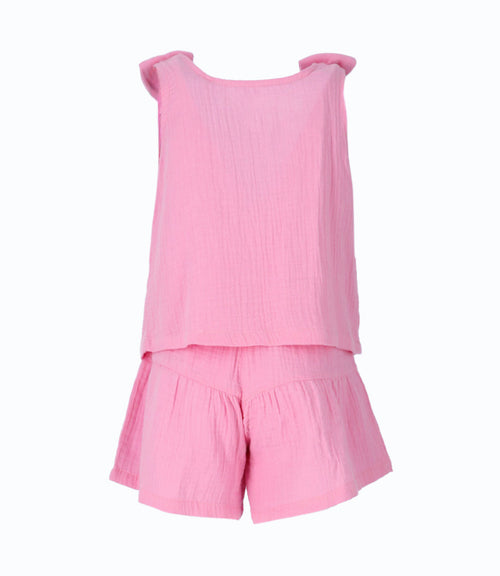 Conjunto niña con lazo 2 años / Rosado