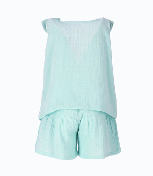 Conjunto niña con lazo 2 años / Menta