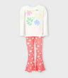 Conjunto niña con flores