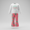 Conjunto niña con flores