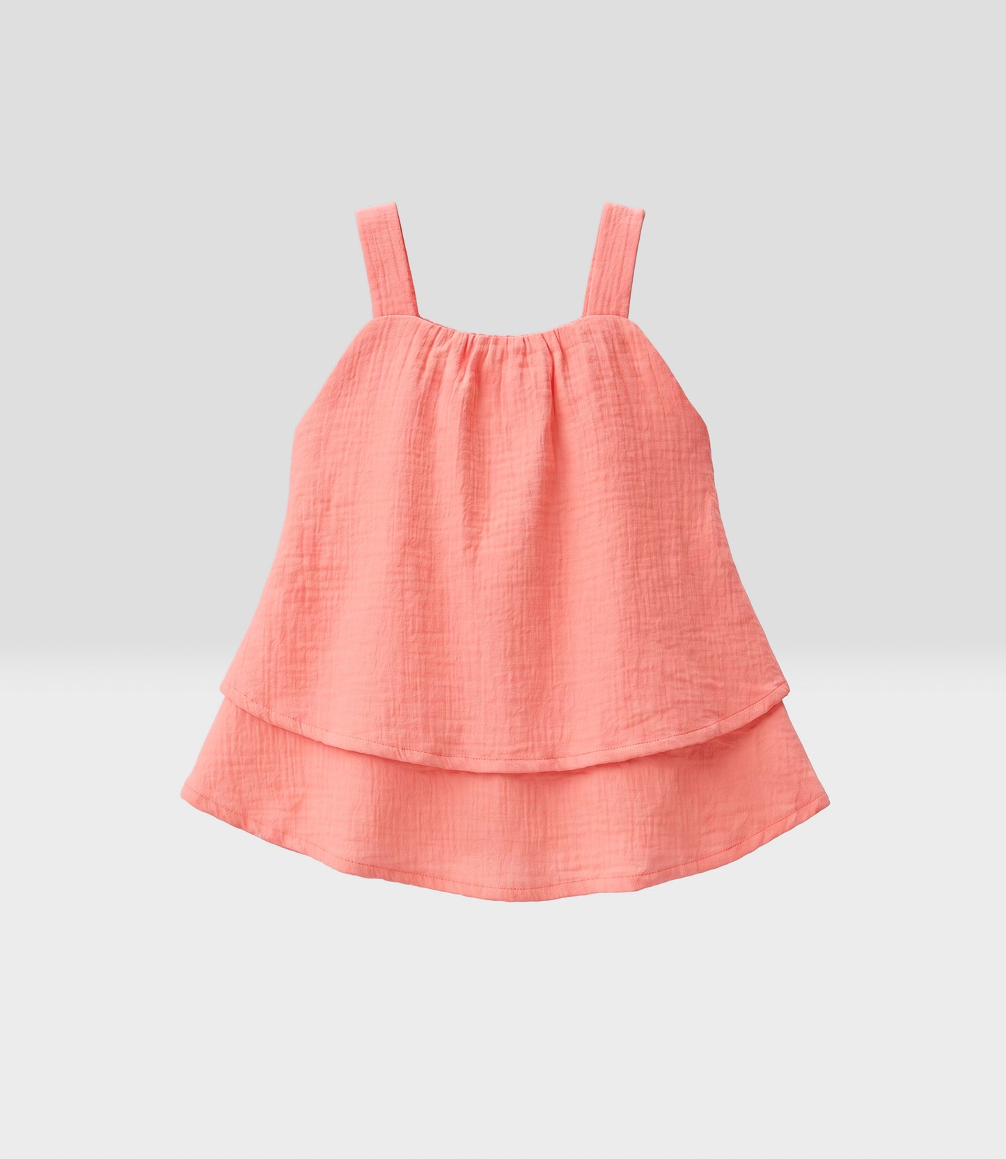 Conjunto niña con vuelos 2 años / Coral
