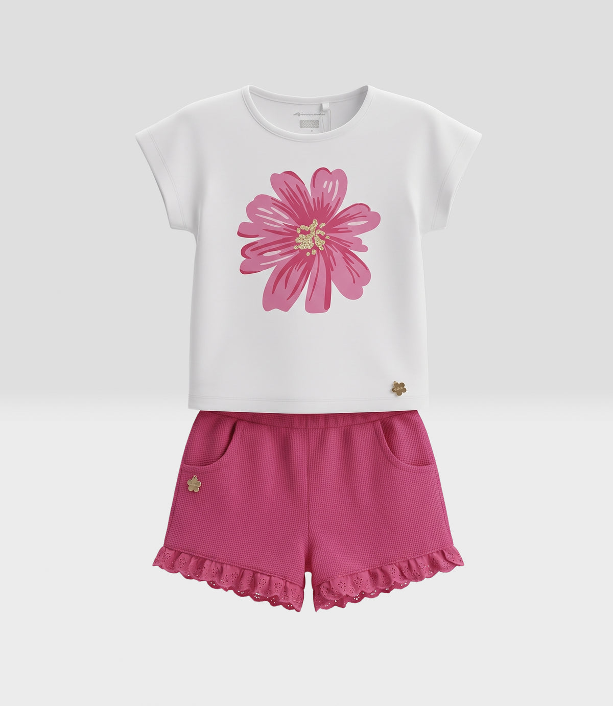 Conjunto niña gatito 2 años / Coral