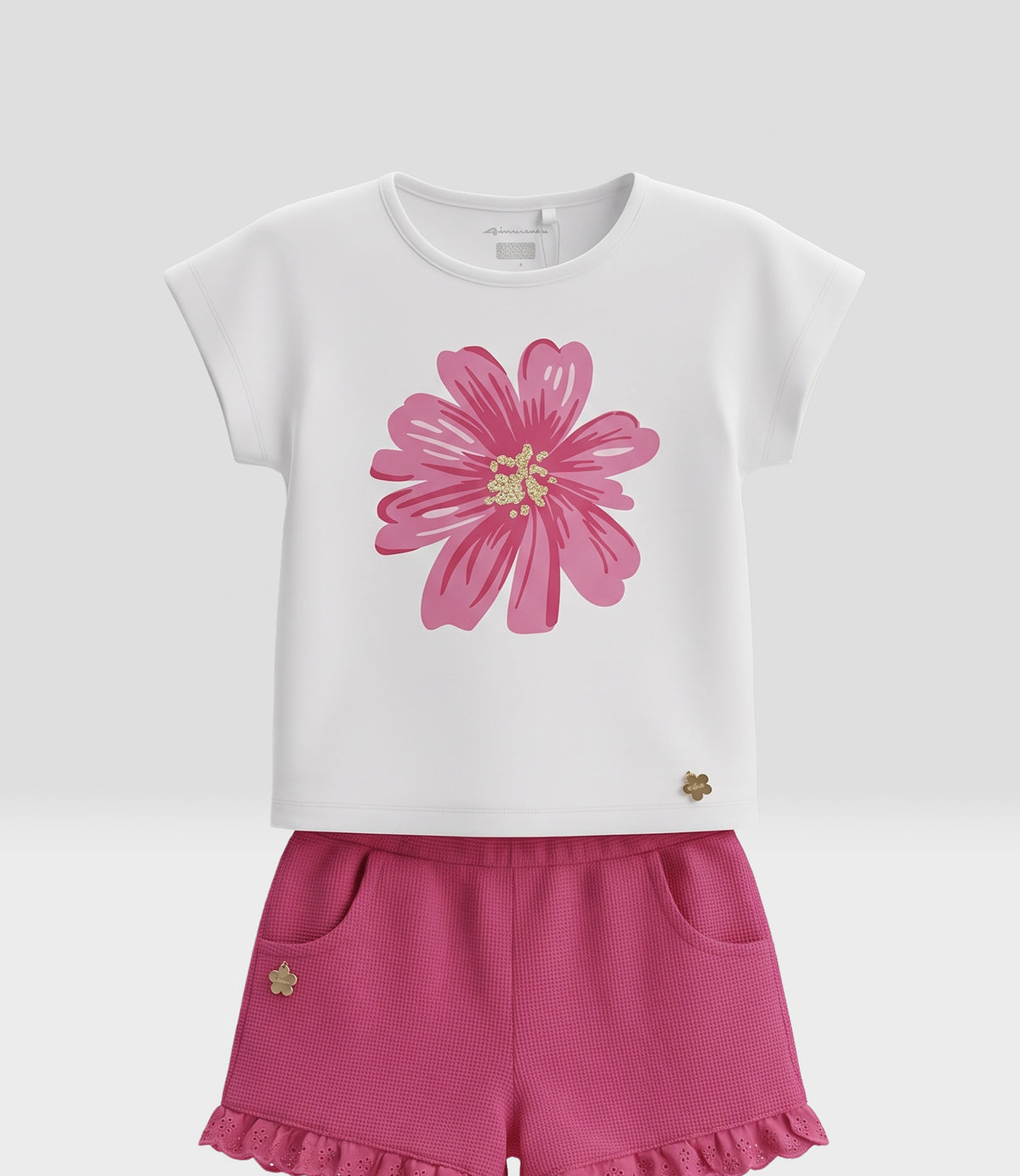 Conjunto niña gatito 2 años / Coral