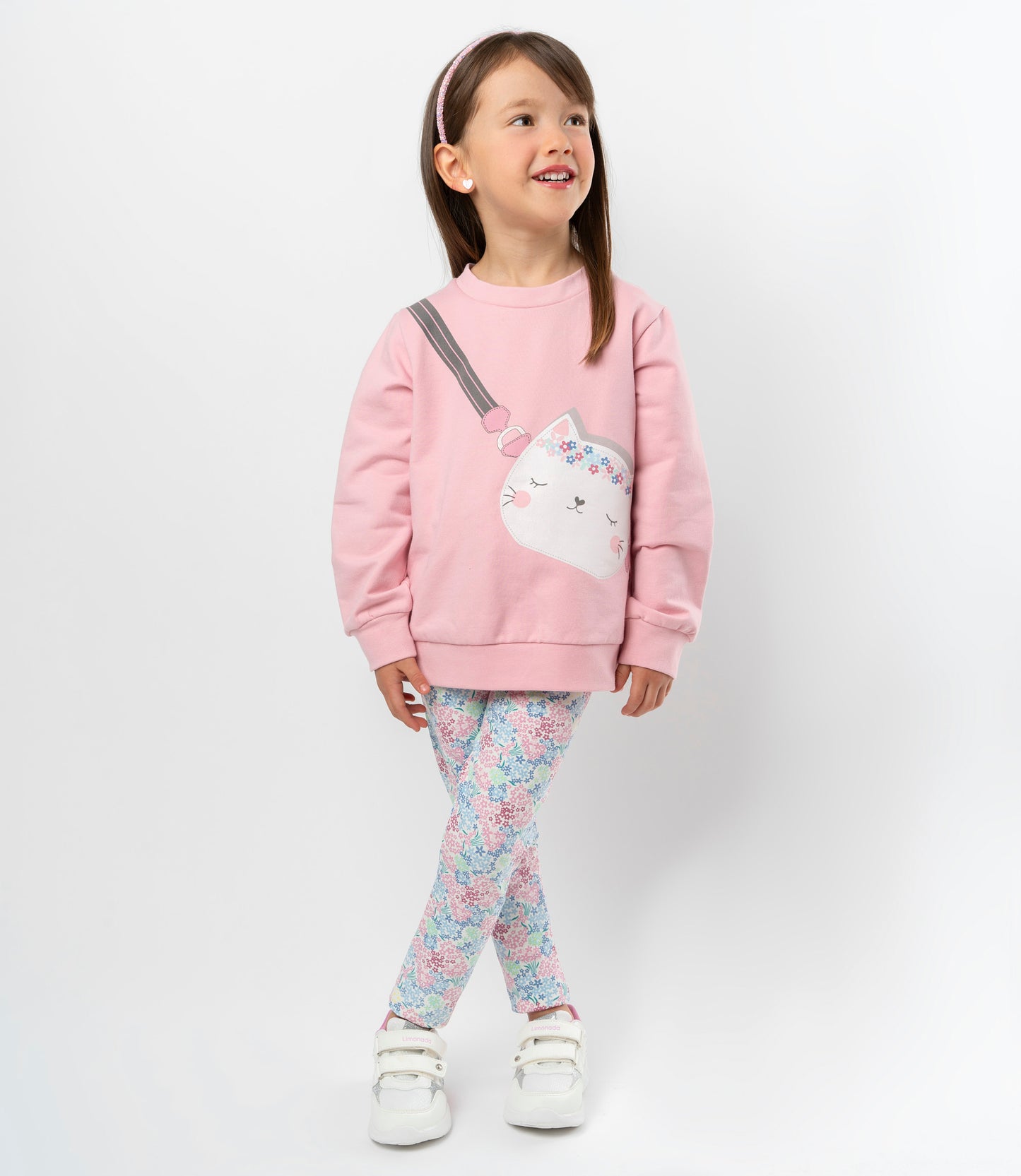 Conjunto niña con cartera 2 años / Rosado