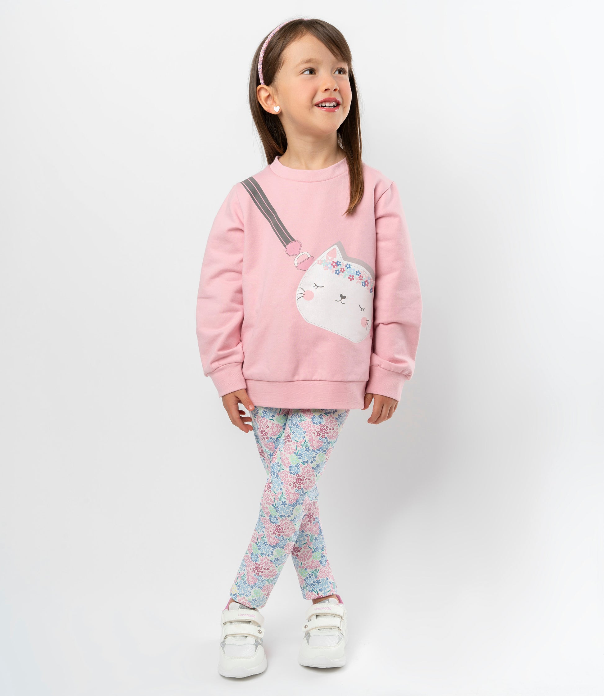 Conjunto niña con cartera 2 años / Rosado