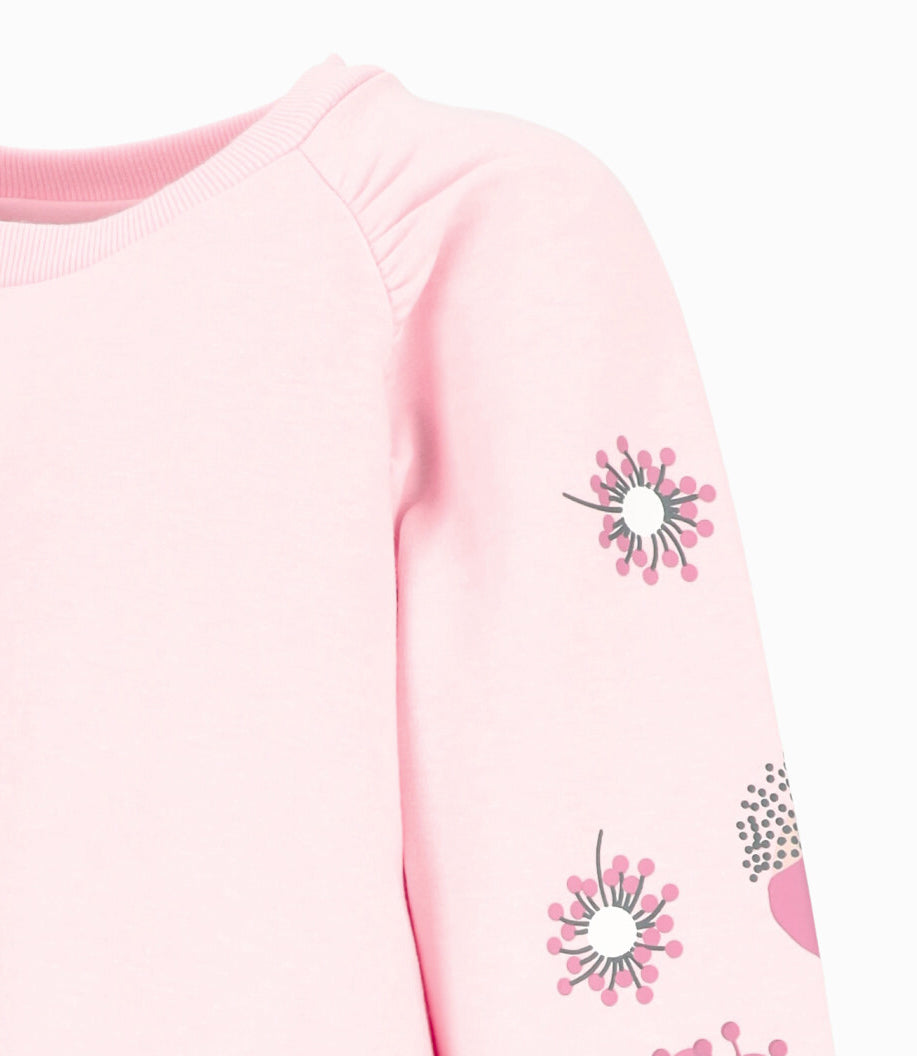 Conjunto niña con flores 2 años / Rosado