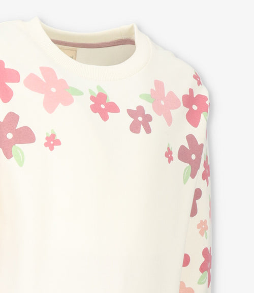 Conjunto niña con flores 2 años / Rosado