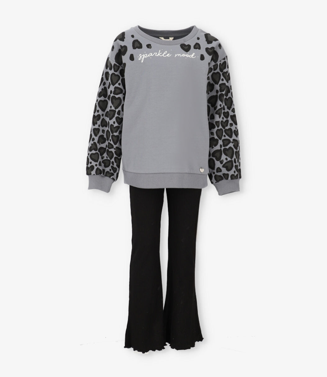 Conjunto niña sparkling mood 2 años / Gris