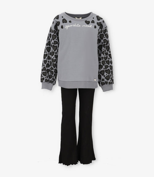 Conjunto niña sparkling mood 2 años / Gris