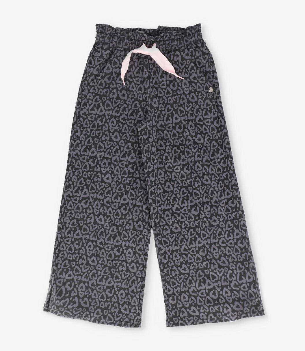 Pantalón de buzo niña corazones