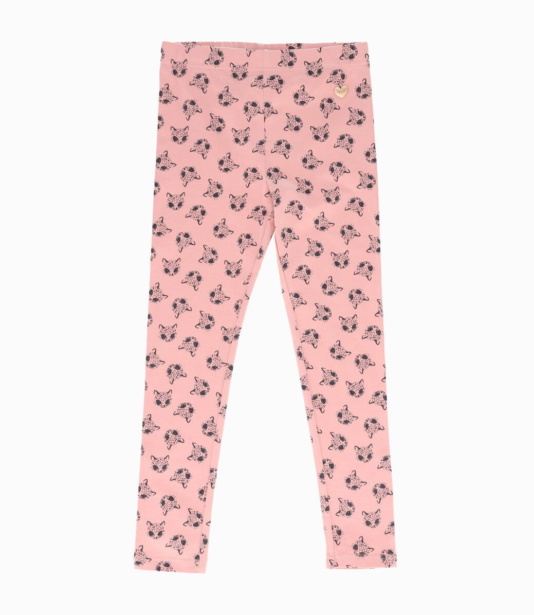 Calza niña con gatos 2 años / Rosado
