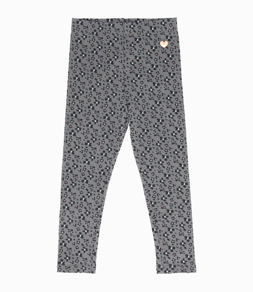 Calza niña con flores 2 años / Gris
