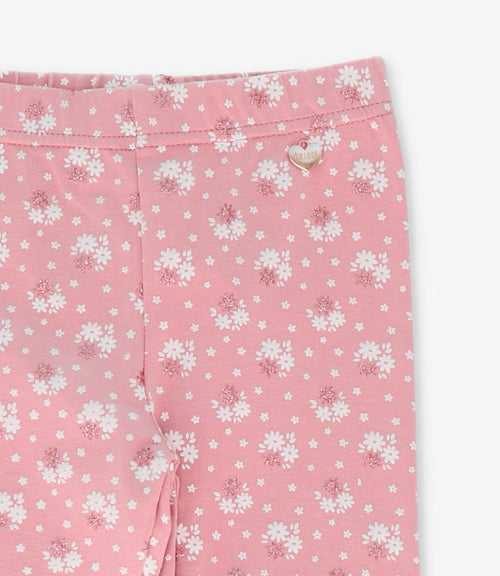 Calza niña con flores