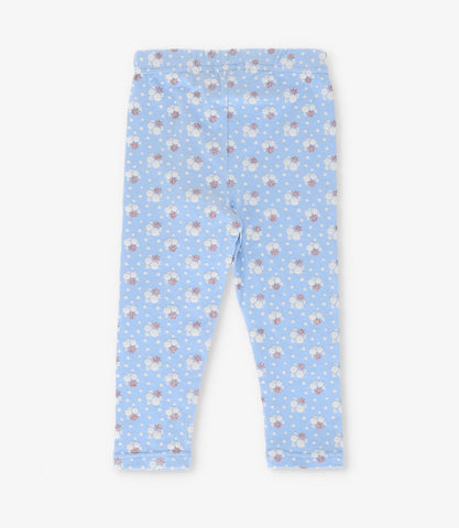 Calza niña con flores