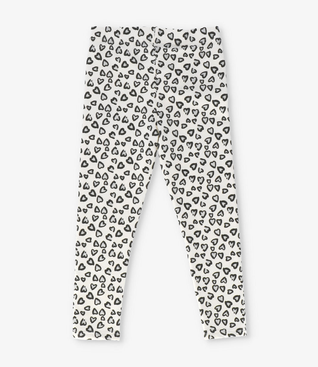 Calza niña con corazones 2 años / Crudo