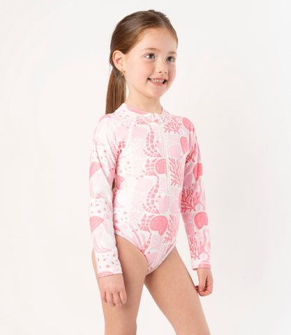 Traje de baño niña con mangas
