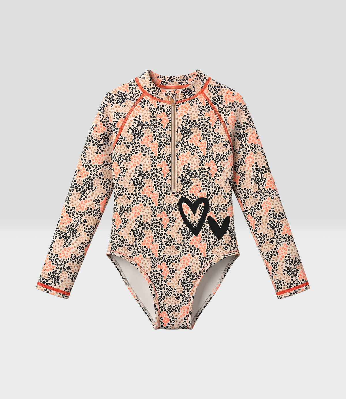 Traje de baño niña animal print 2 años / Rosado