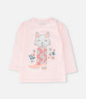 Polera bebé niña con gatito