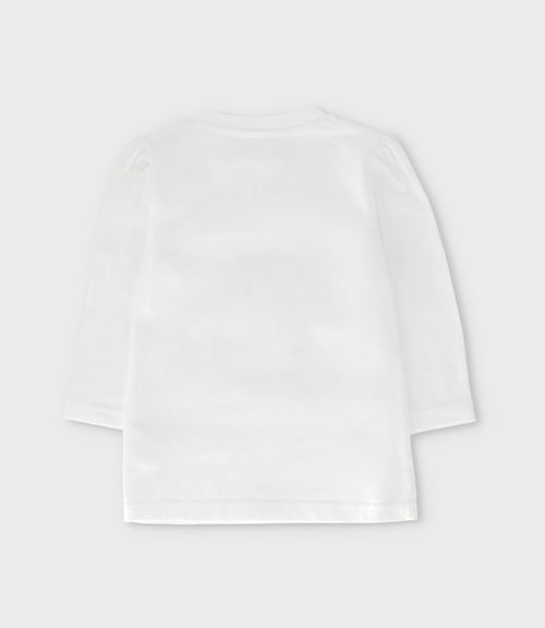 Polera bebé niña cowgirl 6 meses / Blanco