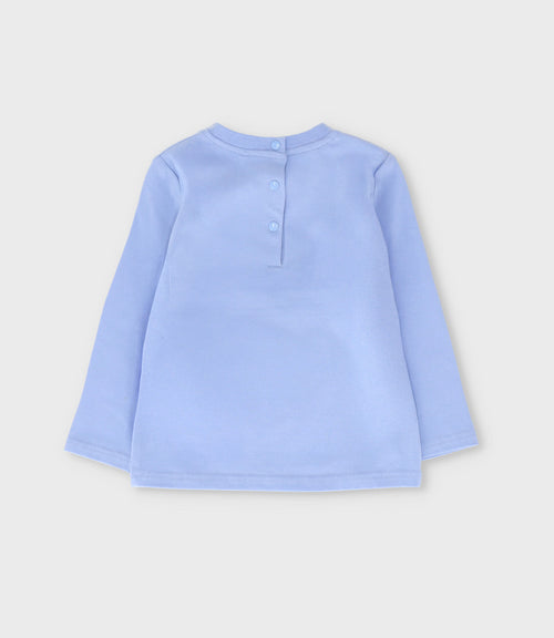 Polera bebé niña little ballerina 6 meses / Celeste