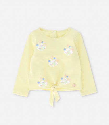 Polera bebé niña con lazo