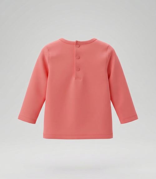 Polera bebé niña con flor 6 meses / Coral