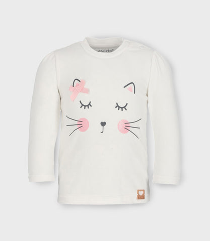 Polera bebé niña con gatito