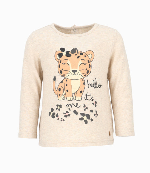 Polera bebé niña con diseño 6 meses / Blanco